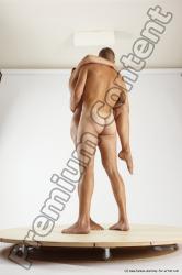 Nude Woman - Man White Standing poses - ALL Slim Short Brown Standing poses - simple Multi angles poses Realistic