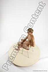 Nude Man White Sitting poses - simple Athletic Short Brown Sitting poses - ALL Multi angles poses Realistic