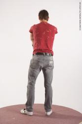 Casual Holding Man White Standing poses - ALL Slim Short Brown Standing poses - simple Academic