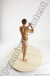 Nude Fighting with gun Man White Standing poses - ALL Athletic Short Brown Standing poses - simple Multi angles poses Realistic