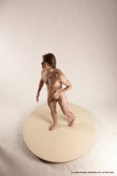 Nude Man White Standing poses - ALL Slim Short Brown Standing poses - simple Multi angles poses Realistic