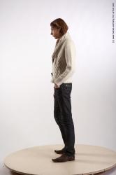 Casual Man White Standing poses - ALL Underweight Medium Brown Standing poses - simple Academic