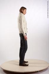 Casual Man White Standing poses - ALL Underweight Medium Brown Standing poses - simple Academic