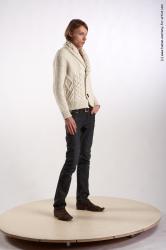 Casual Man White Standing poses - ALL Underweight Medium Brown Standing poses - simple Academic