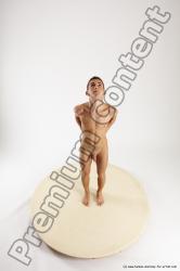 Nude Man White Standing poses - ALL Athletic Short Brown Standing poses - simple Multi angles poses Realistic