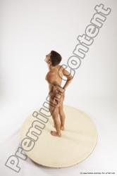 Nude Man White Standing poses - ALL Athletic Short Brown Standing poses - simple Multi angles poses Realistic