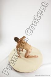 Nude Fighting with sword Man White Kneeling poses - ALL Athletic Short Brown Kneeling poses - on one knee Multi angles poses Realistic