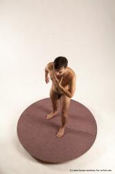 Nude Man White Standing poses - ALL Slim Short Brown Standing poses - simple Multi angles poses Realistic