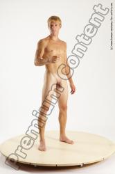 Nude Man White Standing poses - ALL Athletic Short Brown Standing poses - simple Multi angles poses Realistic