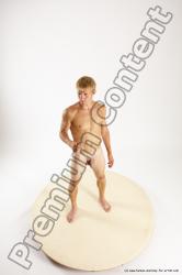 Nude Man White Standing poses - ALL Athletic Short Brown Standing poses - simple Multi angles poses Realistic