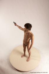 Nude Fighting with gun Man White Standing poses - ALL Slim Short Brown Standing poses - simple Multi angles poses Realistic Fighting poses - ALL