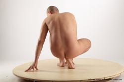 Nude Man White Standing poses - ALL Average Short Brown Standing poses - knee-bend Realistic