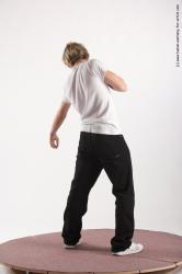 Casual Man White Standing poses - ALL Slim Short Blond Standing poses - simple Academic