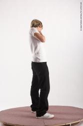 Casual Man White Standing poses - ALL Slim Short Blond Standing poses - simple Academic