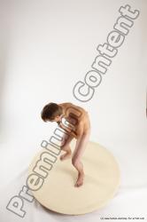 Nude Man White Standing poses - ALL Slim Short Brown Standing poses - simple Multi angles poses Realistic