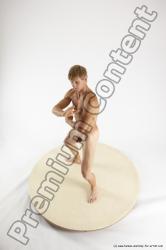 Nude Man White Standing poses - ALL Athletic Short Brown Standing poses - simple Multi angles poses Realistic