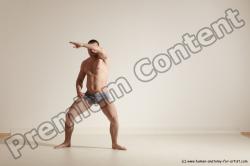 Underwear Martial art Man White Standing poses - ALL Athletic Short Brown Standing poses - simple Dynamic poses Academic