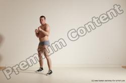 Underwear Martial art Man White Standing poses - ALL Athletic Short Brown Standing poses - simple Dynamic poses Academic