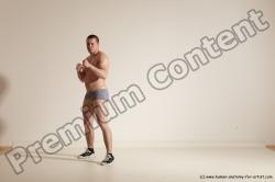 Underwear Martial art Man White Standing poses - ALL Athletic Short Brown Standing poses - simple Dynamic poses Academic