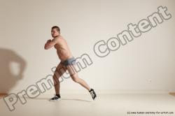 Underwear Martial art Man White Standing poses - ALL Athletic Short Brown Standing poses - simple Dynamic poses Academic