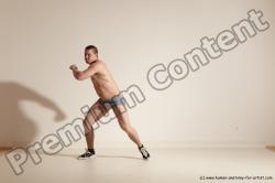 Underwear Martial art Man White Standing poses - ALL Athletic Short Brown Standing poses - simple Dynamic poses Academic