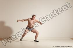 Underwear Martial art Man White Standing poses - ALL Athletic Short Brown Standing poses - simple Dynamic poses Academic