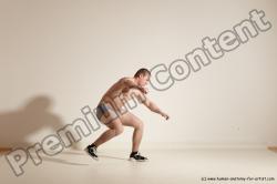 Underwear Martial art Man White Standing poses - ALL Athletic Short Brown Standing poses - simple Dynamic poses Academic