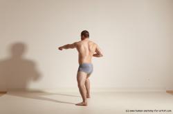 Underwear Martial art Man White Standing poses - ALL Athletic Short Brown Standing poses - simple Dynamic poses Academic