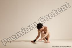 Underwear Gymnastic poses Man White Athletic Short Black Dancing Dynamic poses Academic