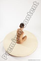 Nude Man White Kneeling poses - ALL Athletic Short Brown Kneeling poses - on one knee Multi angles poses Realistic