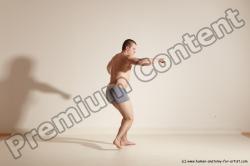 Underwear Martial art Man White Standing poses - ALL Athletic Short Brown Standing poses - simple Dynamic poses Academic