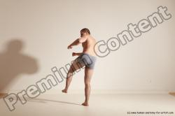 Underwear Martial art Man White Standing poses - ALL Athletic Short Brown Standing poses - simple Dynamic poses Academic