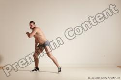 Underwear Martial art Man White Standing poses - ALL Athletic Short Brown Standing poses - simple Dynamic poses Academic