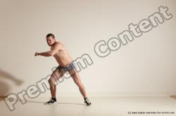 Underwear Martial art Man White Standing poses - ALL Athletic Short Brown Standing poses - simple Dynamic poses Academic