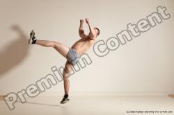 Underwear Martial art Man White Standing poses - ALL Athletic Short Brown Standing poses - simple Dynamic poses Academic