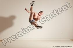 Underwear Martial art Man White Standing poses - ALL Athletic Short Brown Standing poses - simple Dynamic poses Academic