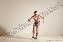 Underwear Martial art Man White Standing poses - ALL Athletic Short Brown Standing poses - simple Dynamic poses Academic