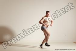 Underwear Martial art Man White Standing poses - ALL Athletic Short Brown Standing poses - simple Dynamic poses Academic