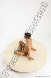 Nude Man White Sitting poses - simple Athletic Short Brown Sitting poses - ALL Multi angles poses Realistic