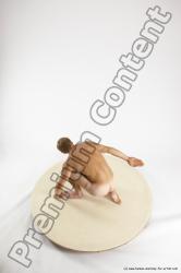 Nude Man White Kneeling poses - ALL Athletic Short Brown Kneeling poses - on one knee Multi angles poses Realistic