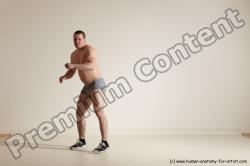 Underwear Martial art Man White Standing poses - ALL Athletic Short Brown Standing poses - simple Dynamic poses Academic