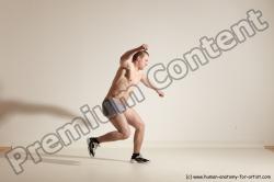 Underwear Martial art Man White Standing poses - ALL Athletic Short Brown Standing poses - simple Dynamic poses Academic