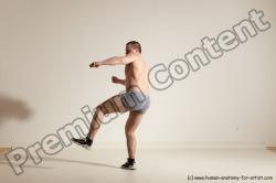 Underwear Martial art Man White Standing poses - ALL Athletic Short Brown Standing poses - simple Dynamic poses Academic