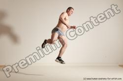 Underwear Martial art Man White Standing poses - ALL Athletic Short Brown Standing poses - simple Dynamic poses Academic