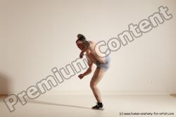 Underwear Martial art Man White Standing poses - ALL Athletic Short Brown Standing poses - simple Dynamic poses Academic