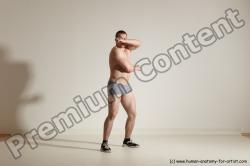 Underwear Martial art Man White Standing poses - ALL Athletic Short Brown Standing poses - simple Dynamic poses Academic