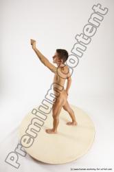 Nude Man White Standing poses - ALL Athletic Short Brown Standing poses - simple Multi angles poses Realistic