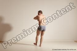 Underwear Martial art Man White Standing poses - ALL Athletic Short Brown Standing poses - simple Dynamic poses Academic