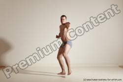 Underwear Martial art Man White Standing poses - ALL Athletic Short Brown Standing poses - simple Dynamic poses Academic