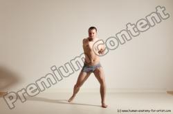 Underwear Martial art Man White Standing poses - ALL Athletic Short Brown Standing poses - simple Dynamic poses Academic